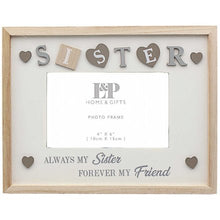 Load image into Gallery viewer, Natural Wooden Frame - Sister