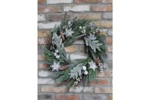 Load image into Gallery viewer, Artificial Frosty Wreath