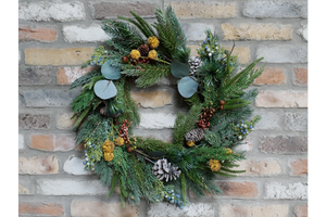 Festive Christmas wreath