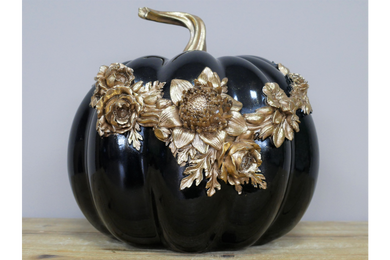 Black and gold pumpkin*PRE SALE*