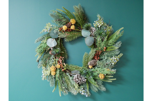 Festive Christmas wreath