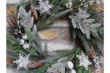 Load image into Gallery viewer, Artificial Frosty Wreath