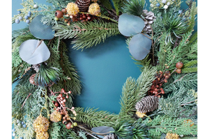 Festive Christmas wreath