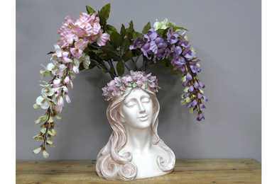 Beautiful lady vase