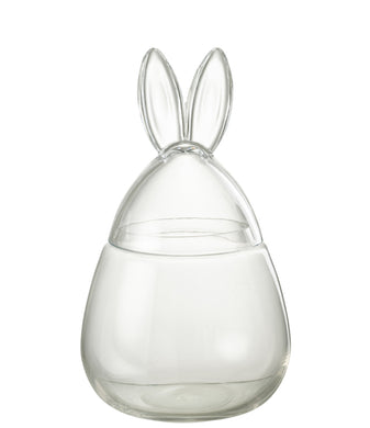 Pot Rabbit Glass Jar with Ears