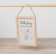Load image into Gallery viewer, Tooth Fairy Wooden Sign, 15cm