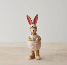Load image into Gallery viewer, Resin Rabbit with Speckled Egg Costume
- 14cm