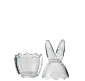 Transparent Large Pot Rabbit Glass