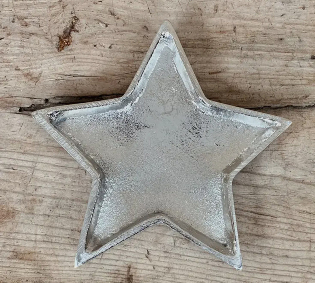 Silver Star Plate, 15cm