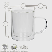 Load image into Gallery viewer, 360ml Double-Walled Glass Mug