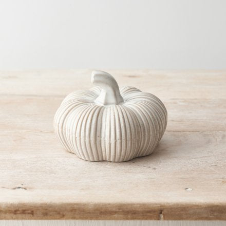Ceramic Pumpkin, 12cm