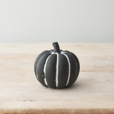 Rustic Cement Pumpkin, 8.5cm