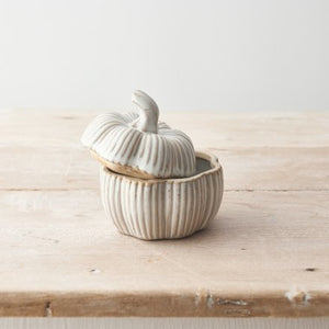 Natural Pumpkin Container, 12cm