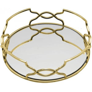 Round Gatsby Gold Tray, 21cm