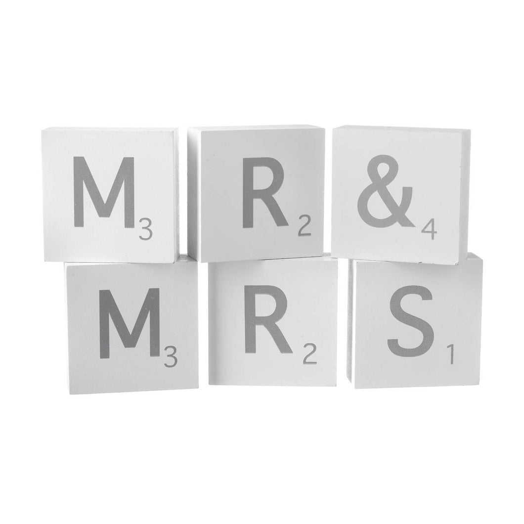 Mr & Mrs Letter Blocks