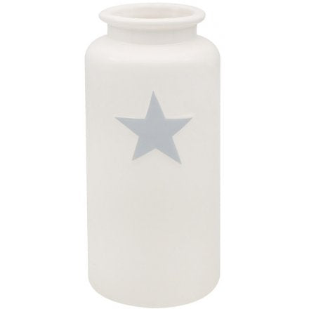 Small White Ceramic Vase