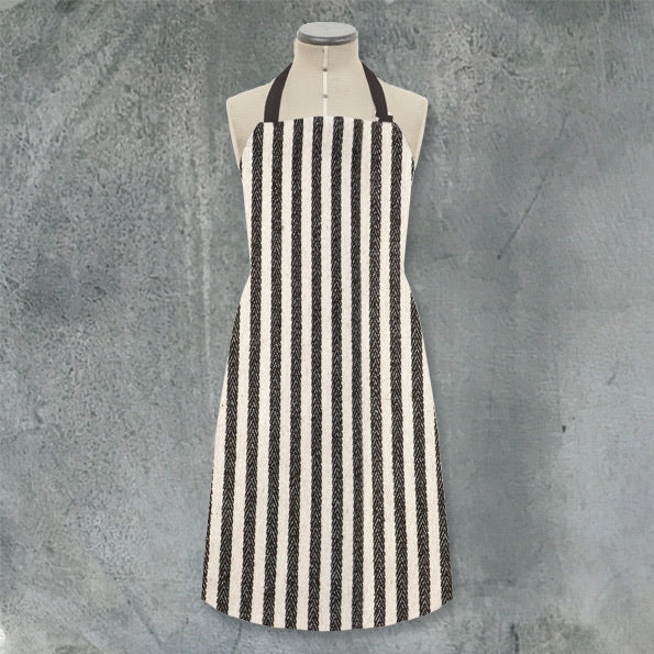 Apron-Wide black stripes