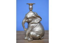 Load image into Gallery viewer, Elephant Candle Holder (sitting)