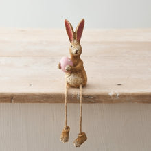 Load image into Gallery viewer, Sitting Rabbit W/pink Dotty Egg, 18cm