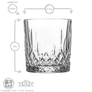 Prysm Tumbler Glass - 330ml - Clear