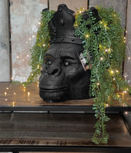 Load image into Gallery viewer, Large Antique Black Monkey planter