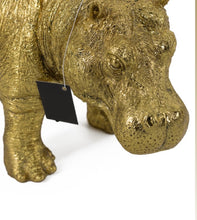 Load image into Gallery viewer, Large gold Hippo