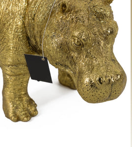 Large gold Hippo