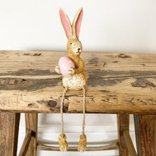 Load image into Gallery viewer, Sitting Rabbit W/pink Dotty Egg, 18cm