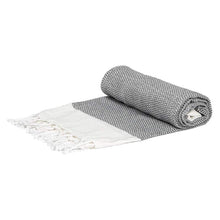 Load image into Gallery viewer, Turkish Cotton Towel - Zig Zag - Grey