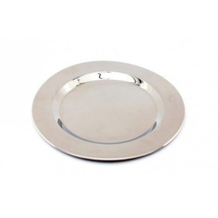 Stainless Steel Charger Plate, 25cm