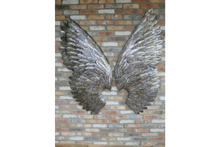 Load image into Gallery viewer, Giant Silver Angel Wings