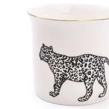 Load image into Gallery viewer, Cheetah 11oz Mug with Gold Rim