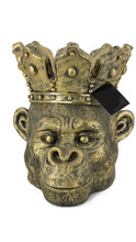 Load image into Gallery viewer, Large Antique gold Monkey planter