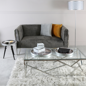 45 X 45 Grey Geo Cushion