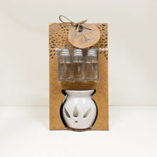Load image into Gallery viewer, Silver Tree Oil Burner Set, 8cm