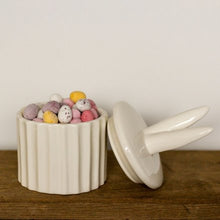 Load image into Gallery viewer, Ceramic Bunny Ears White Storage Pot, 16.5cm