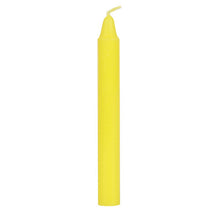 Load image into Gallery viewer, PACK OF 12 YELLOW &#39;SUCCESS&#39; SPELL CANDLES