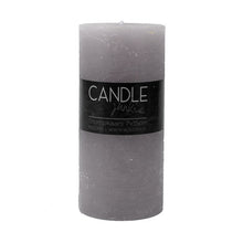 Load image into Gallery viewer, Rustic Stump Candle -light grey 7x15cm