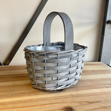 Load image into Gallery viewer, Woven Wooden Trug, Grey