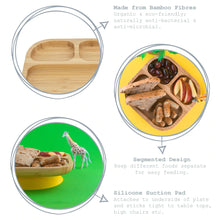 Load image into Gallery viewer, Tiny Dining Children&#39;s Bamboo Suction Plate