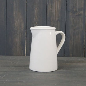 White Ceramic Jug, 15cm