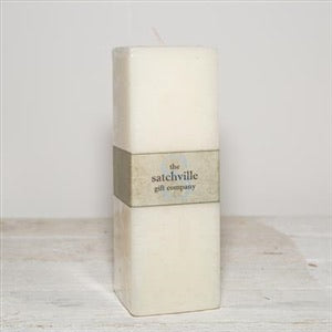 Large Unscented Square Candle 20cm