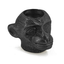 Load image into Gallery viewer, Candle stand monkey head black