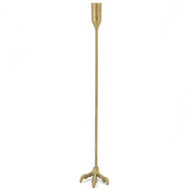 Gold claw foot candle stick- large