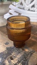 Load image into Gallery viewer, Glass reversible candle holder narrow base