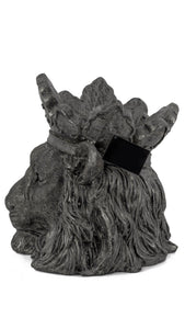 Large Antique black Lion planter