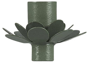Candle flower holder -green