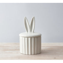 Load image into Gallery viewer, Ceramic Bunny Ears White Storage Pot, 16.5cm