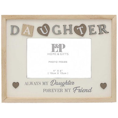 Natural Wooden Frame - Daughter