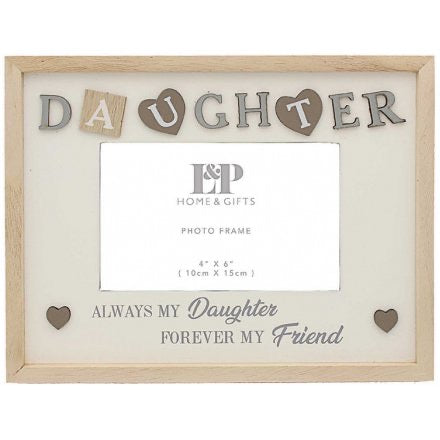 Natural Wooden Frame - Daughter